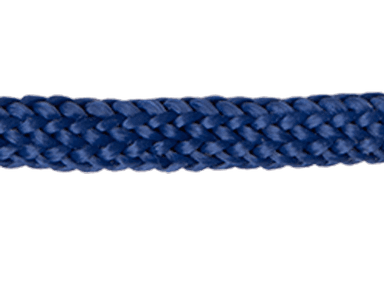 Wood box handle in blue braided cord for Quintessential Canada Inc.