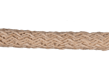 Wood box handle made from braided natural Jute for Quintessential Canada Inc.