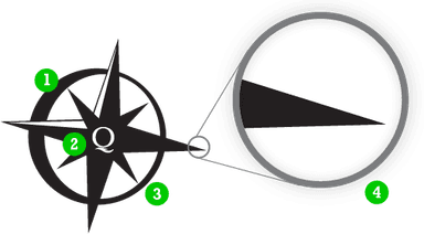 Example of acceptable artwork: a solid black vector logo with clean, sharp edges shown in a zoomed-in detail